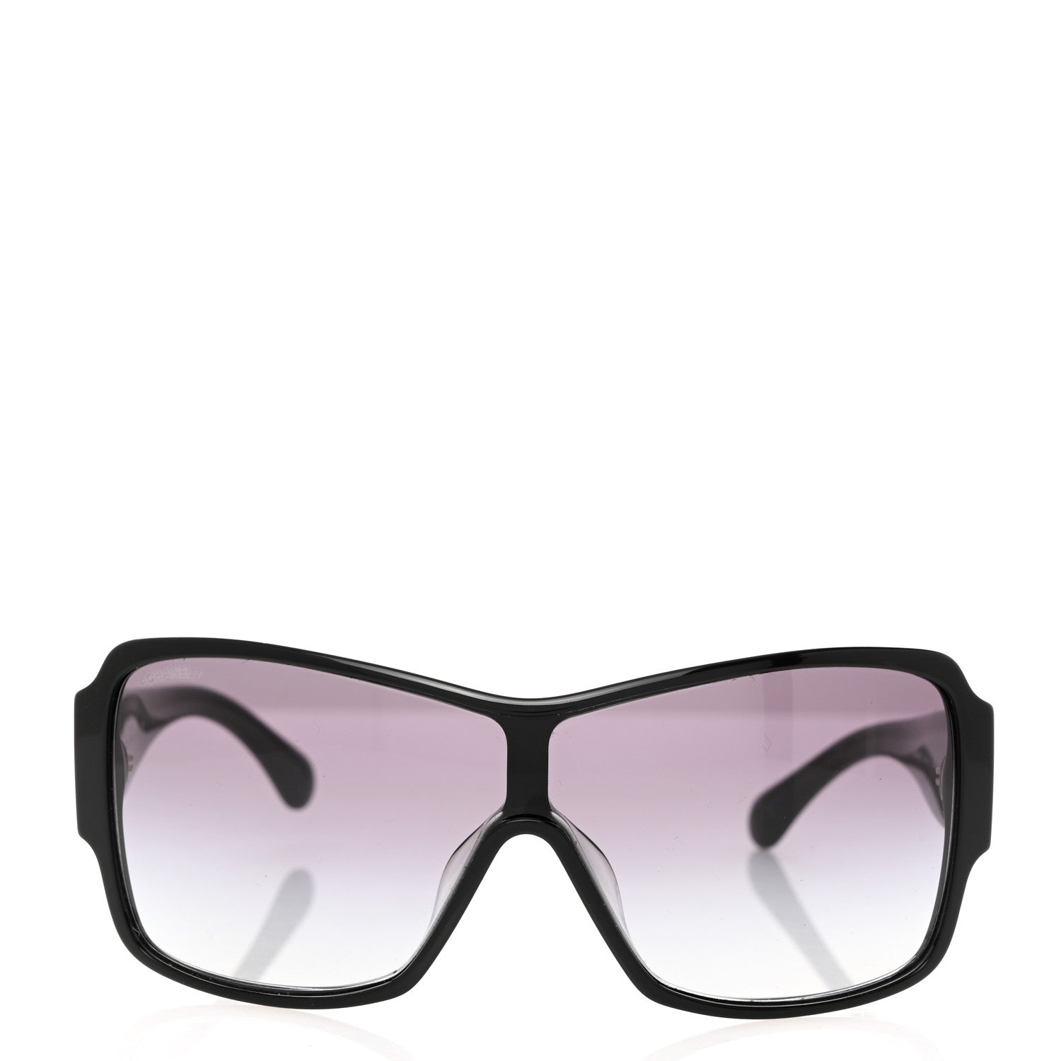 Chanel Acetate Shield Sunglasses 5449-A Black 2 of 8