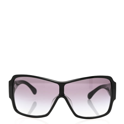 Chanel Acetate Shield Sunglasses 5449-A Black 2 of 8