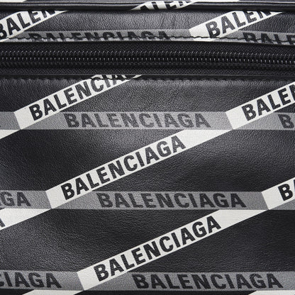 Balenciaga Smooth Calfskin Losange Monogram Explorer Belt Bag Black Grey 9 of 9