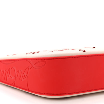 Christian Louboutin Calfskin Loubila Loubinthesky Chain Clutch Leche 7 of 8