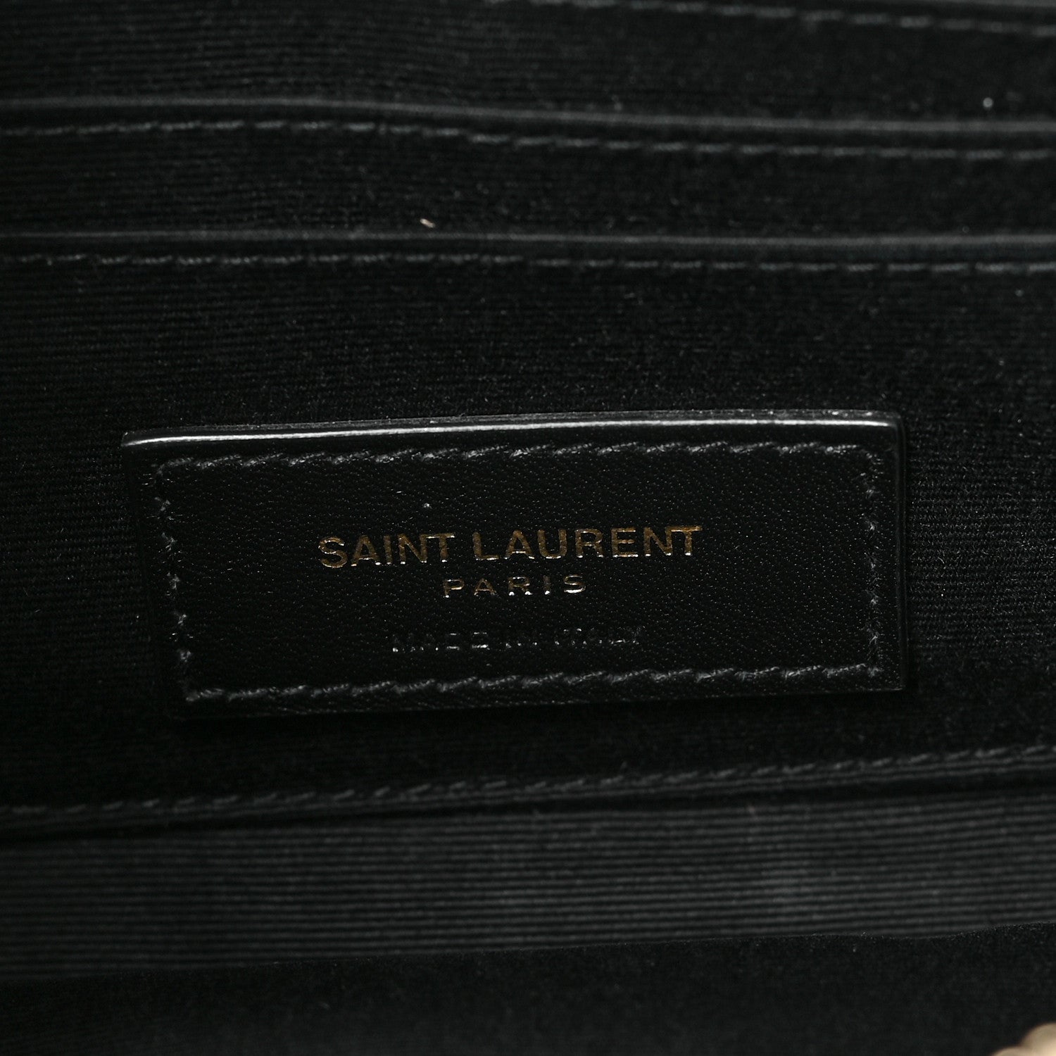 Saint Laurent Grained Lambskin Quilted Mini Becky Double Zip Bag Black 6 of 8