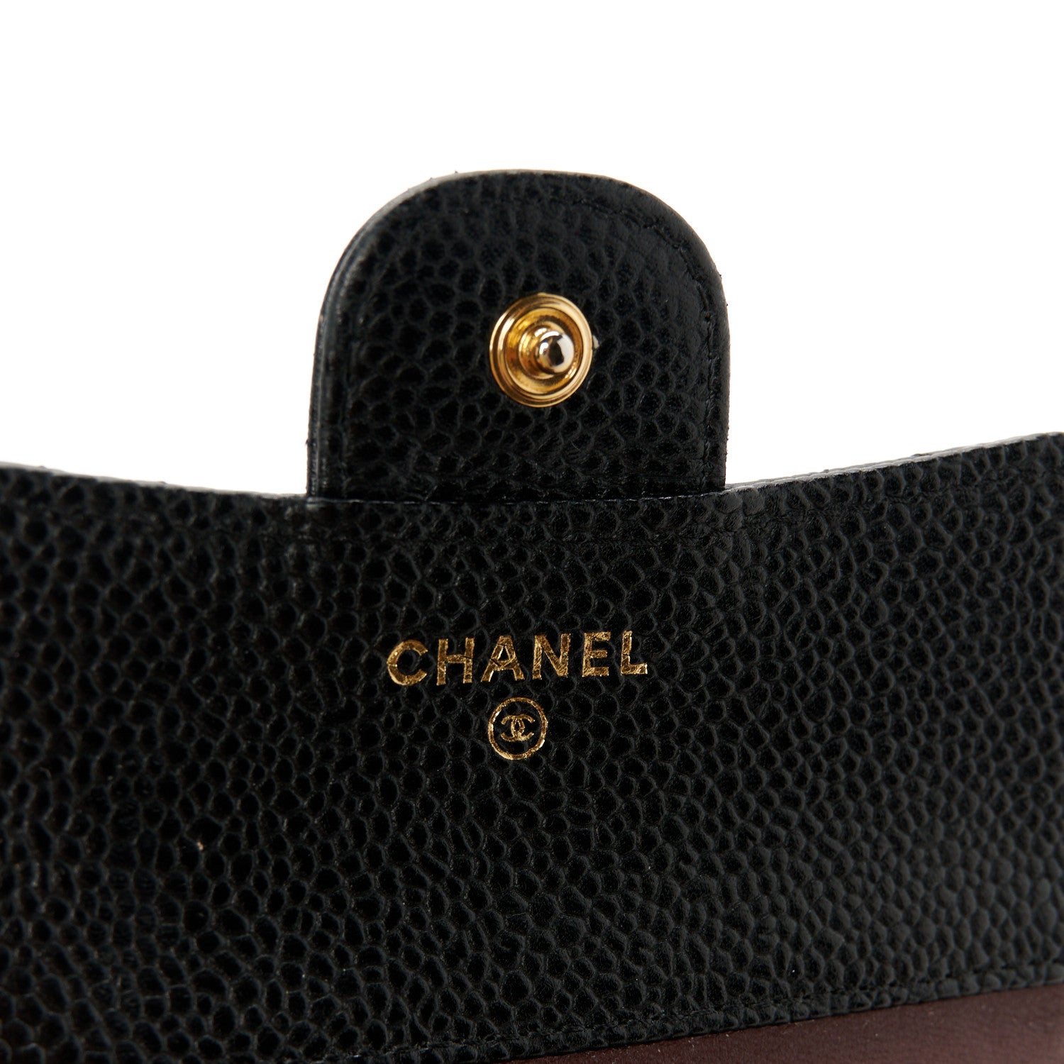 Chanel Caviar Quilted Compact Flap Wallet Black 9 of 10