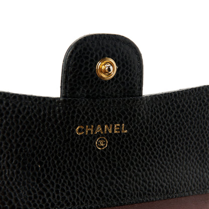 Chanel Caviar Quilted Compact Flap Wallet Black 9 of 10