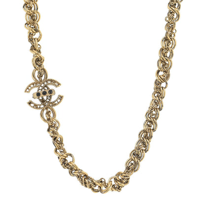 Chanel Chain CC Short Necklace Gold 1 of 6