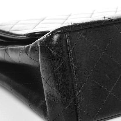 Chanel Lambskin Quilted Maxi Double Flap Black 9 of 14