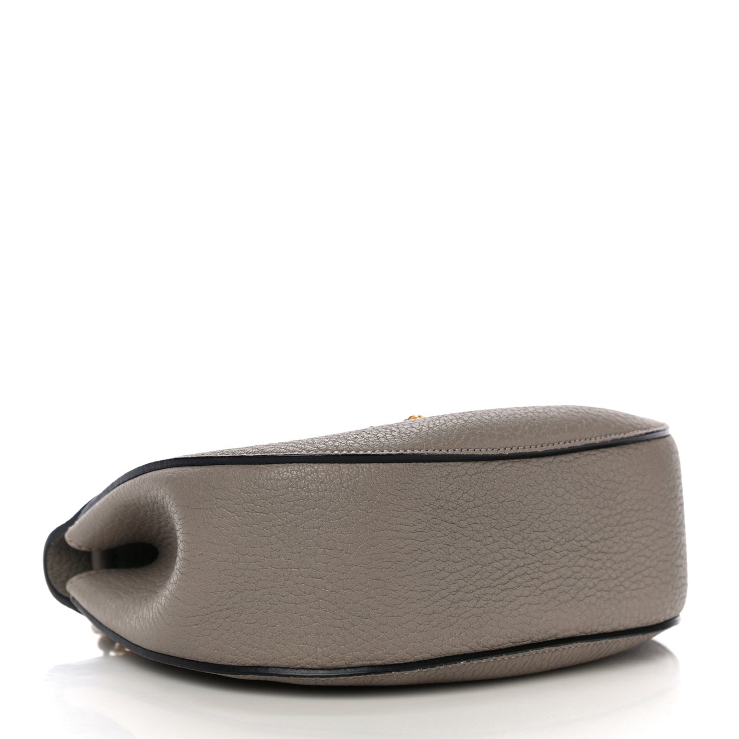 Grained Lambskin Mini Drew Shoulder Bag Motty Grey