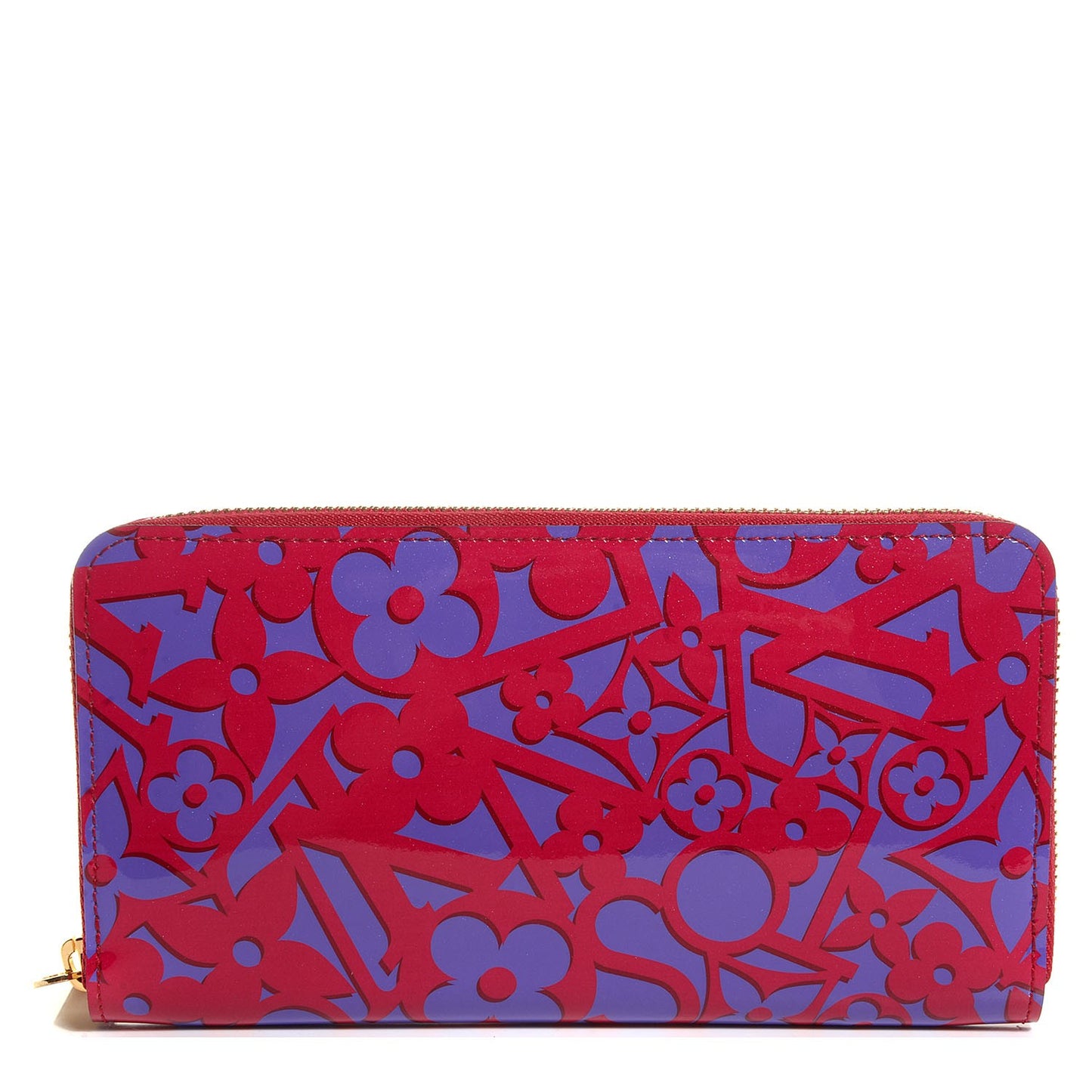 Patent Sweet Monogram Zippy Wallet Rose Indien