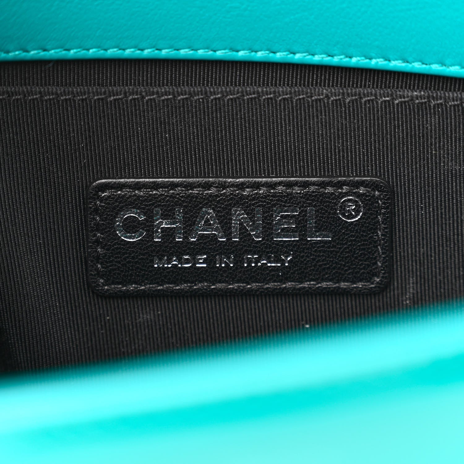 Chanel Patent Calfskin Small Plexiglass Boy Flap Green 6 of 14