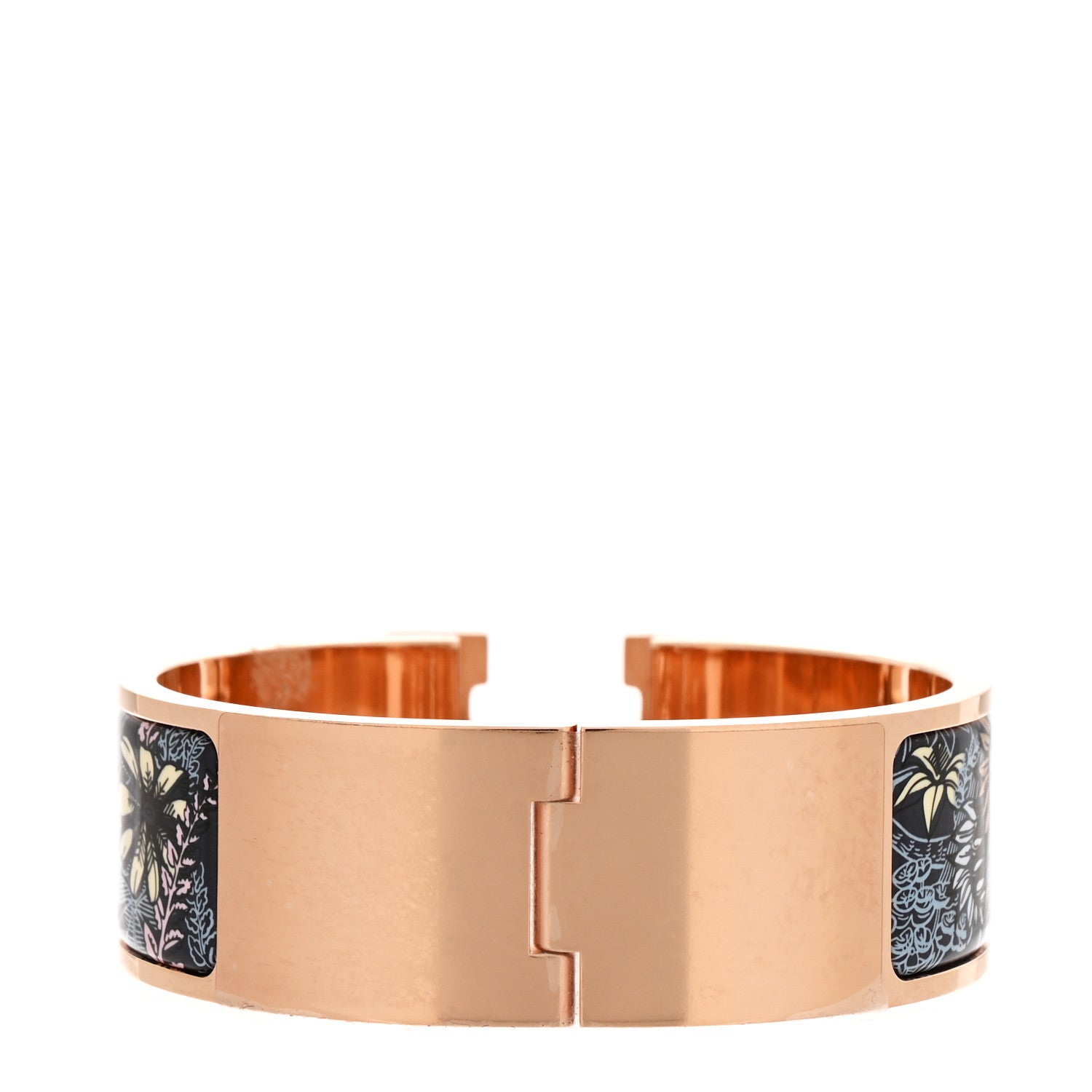Hermes Enamel Printed Wide Sous Un Battement D'Ailes Clic Clac H Bracelet PM Galaxie 3 of 6