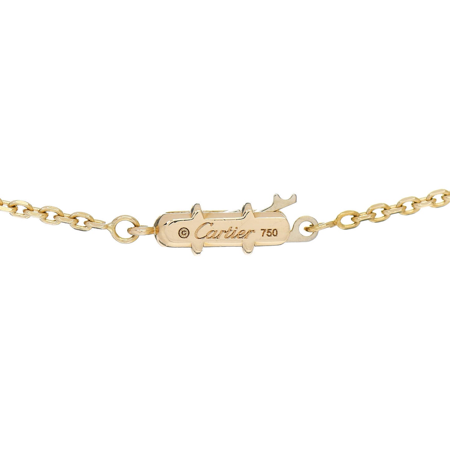 18K Yellow Gold Medium Hearts and Symbols Necklace