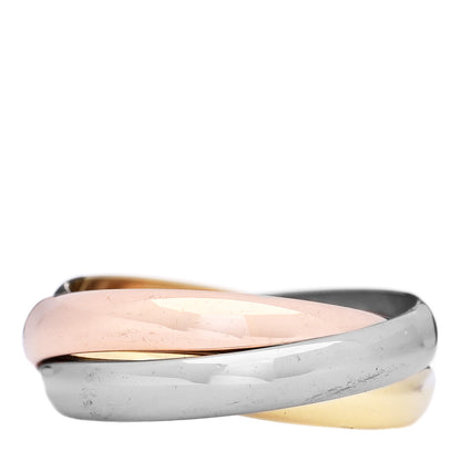 Cartier 18K Pink Yellow White Gold Classic Trinity Ring 48 4.5 2 of 6