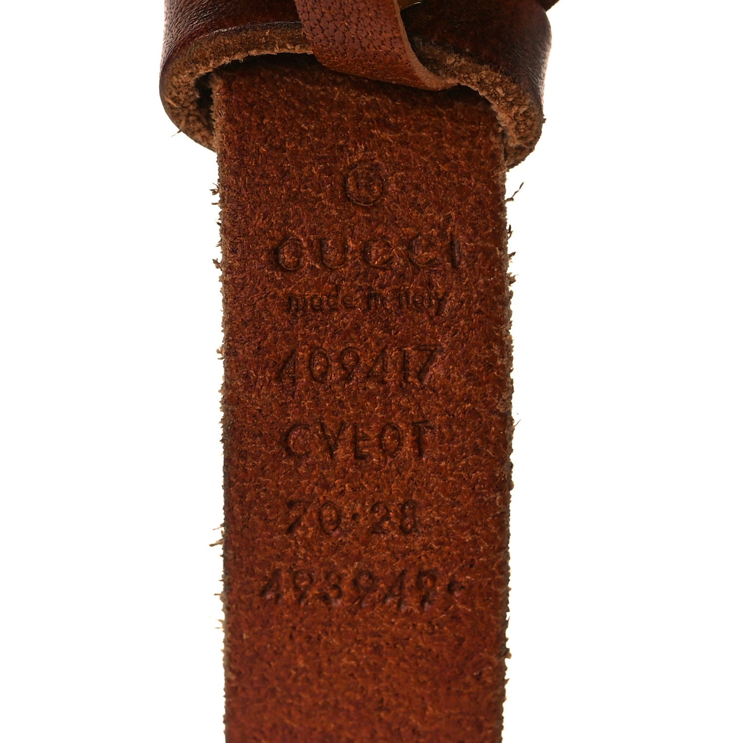 Faded Calfskin Double G 20mm Belt 70 28 Cuir