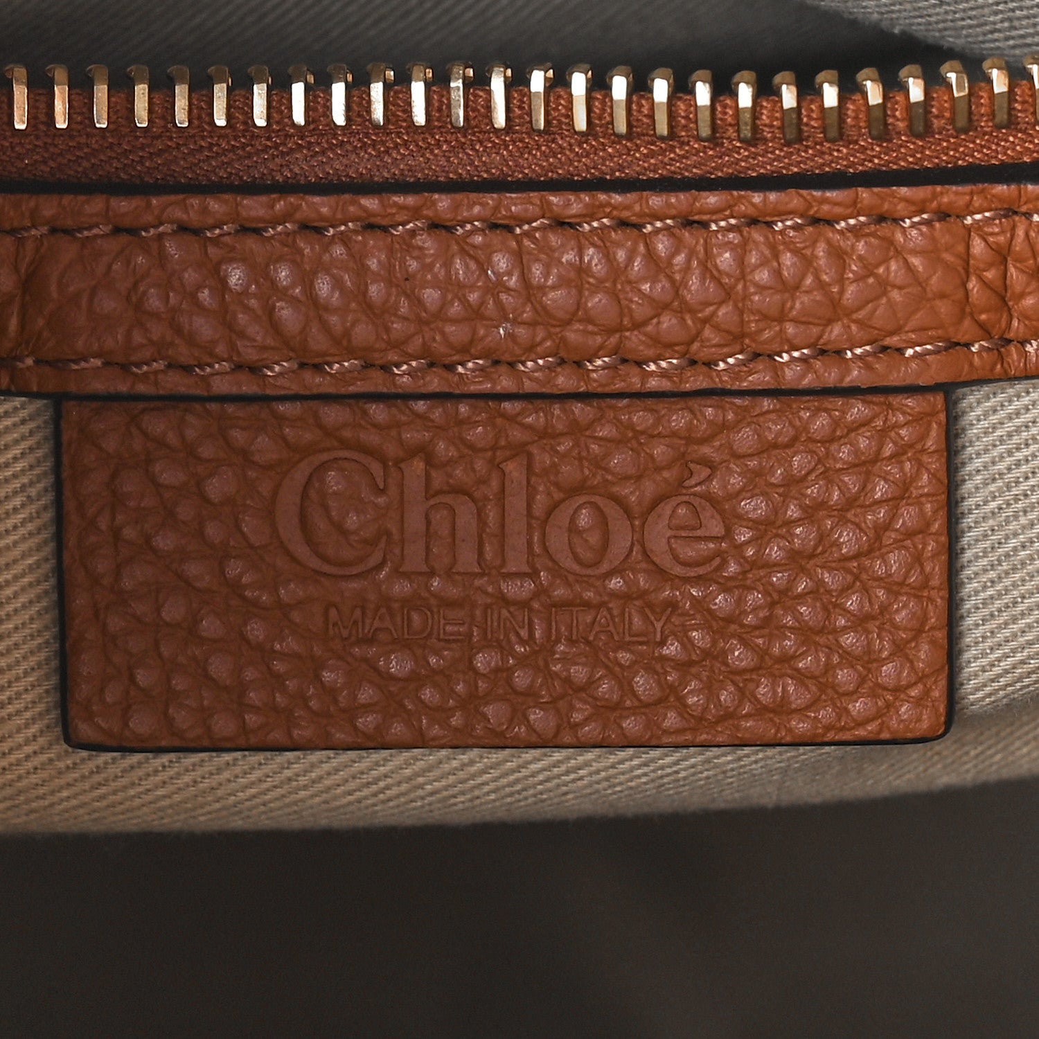 Chloe Calfskin Medium Marcie Satchel Tan 6 of 13