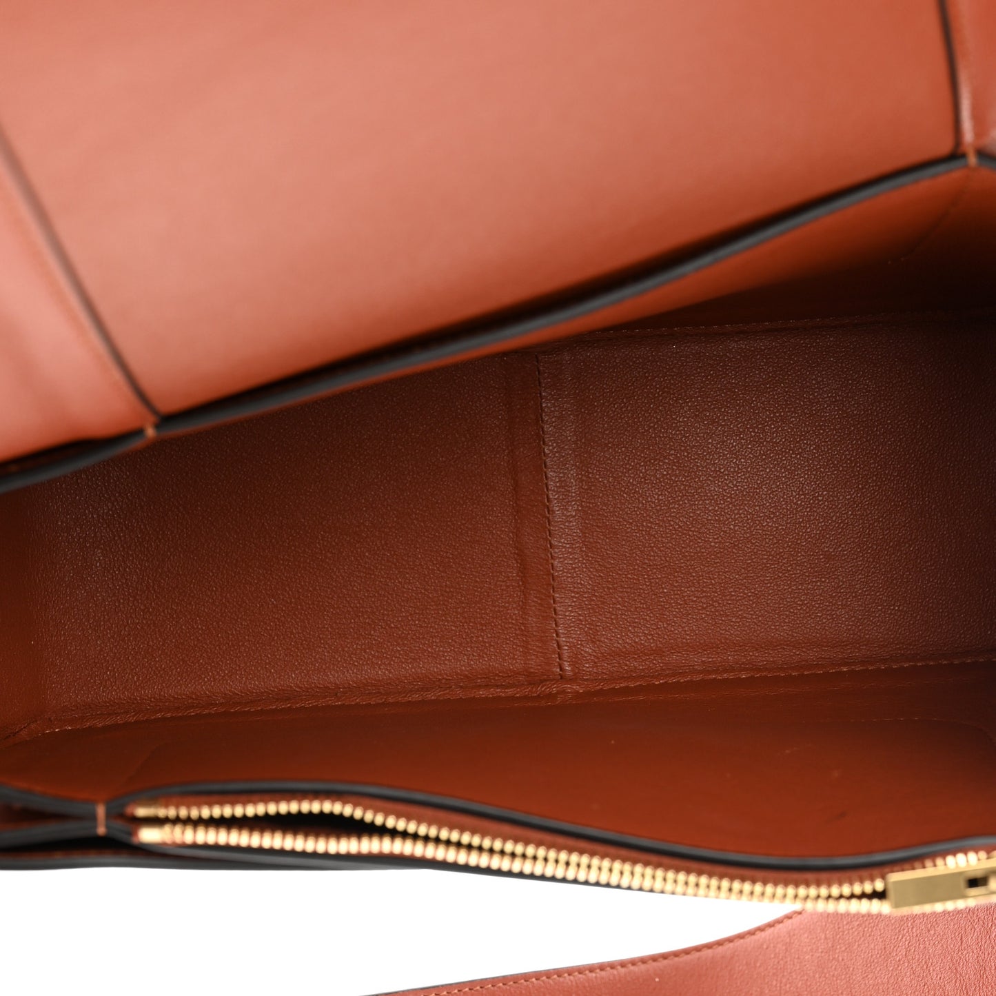 Shiny Smooth Calfskin Medium Frame Shoulder Bag Maple Frost