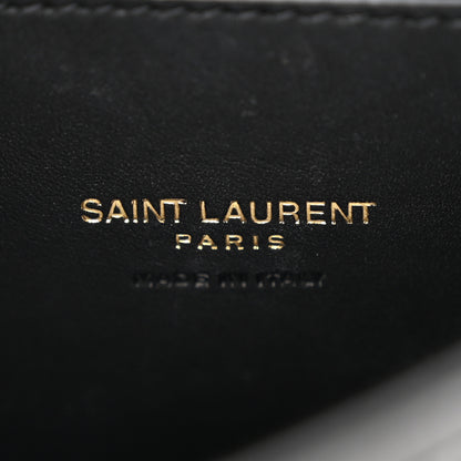 Saint Laurent Crocodile Embossed Calfskin Small Kaia Satchel Black 6 of 10