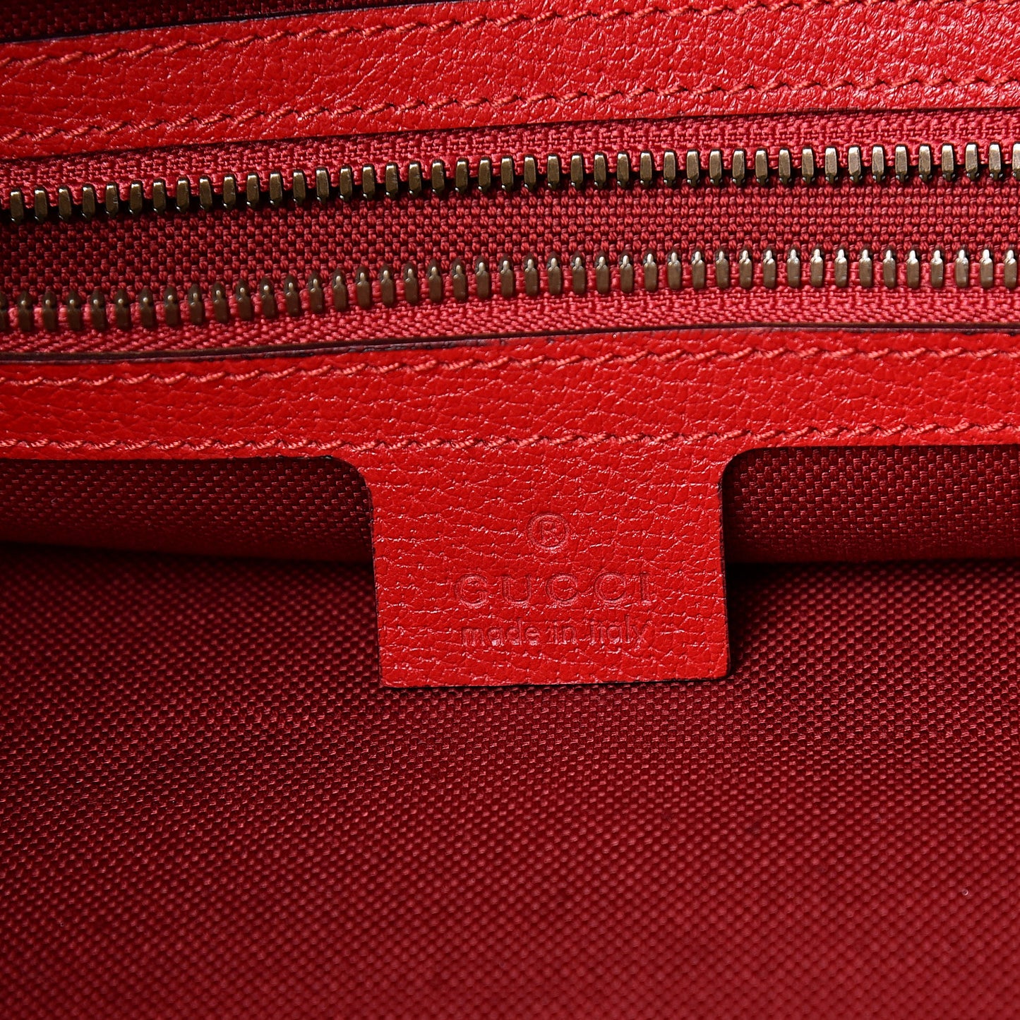 Canvas Logo Sylvie Stripe Drawstring Backpack Red