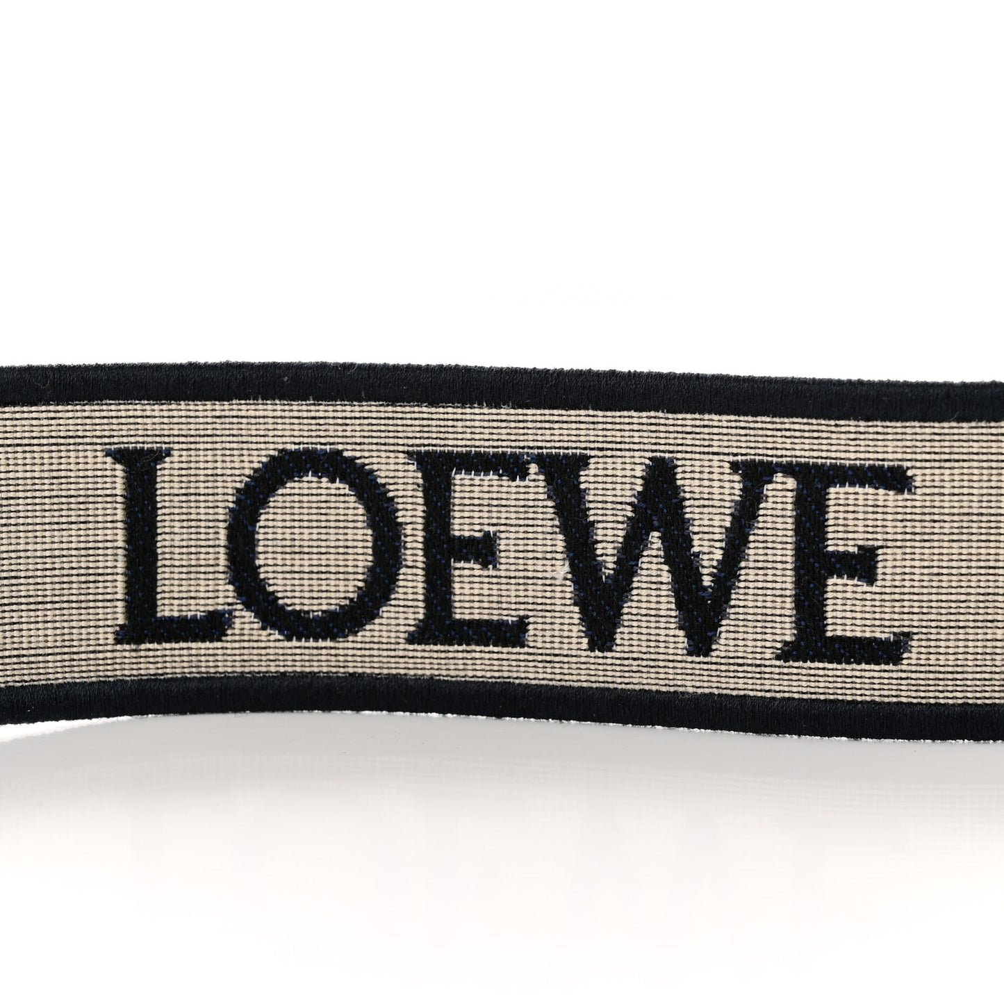 Calfskin Jacquard Anagram Strap Navy Black