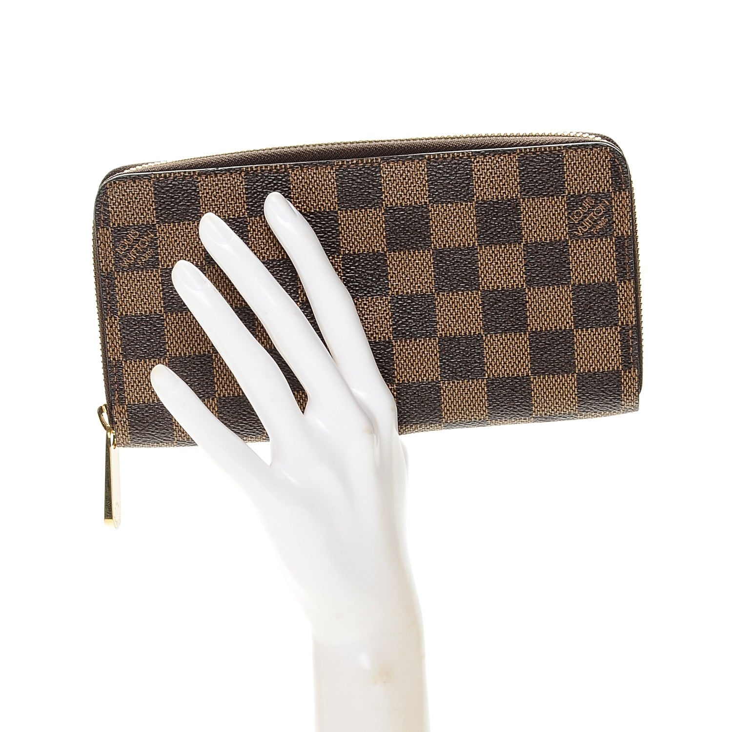 Louis Vuitton Damier Ebene Zippy Wallet 2 of 6