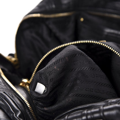 Prada Nappa Gaufre Tote Black 9 of 19