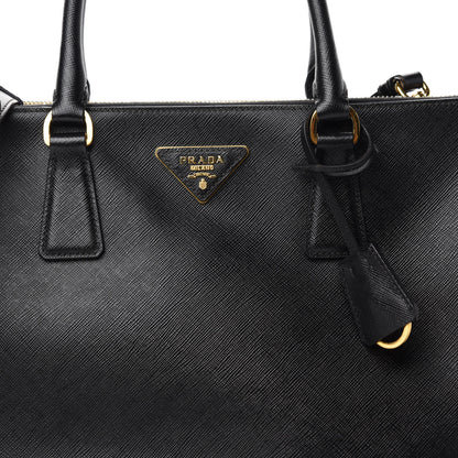 Prada Saffiano Medium Galleria Double Zip Tote Black 11 of 13