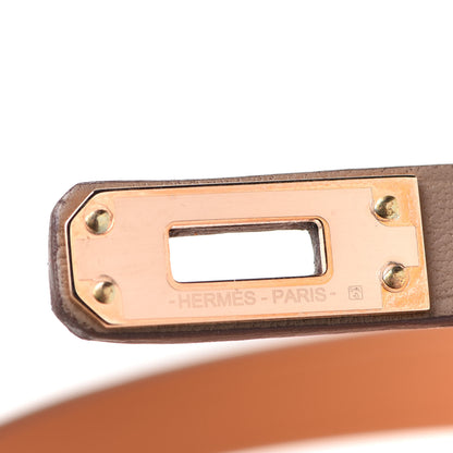 Hermes Swift Mini Kelly Double Tour Bracelet T3 Etoupe 7 of 8