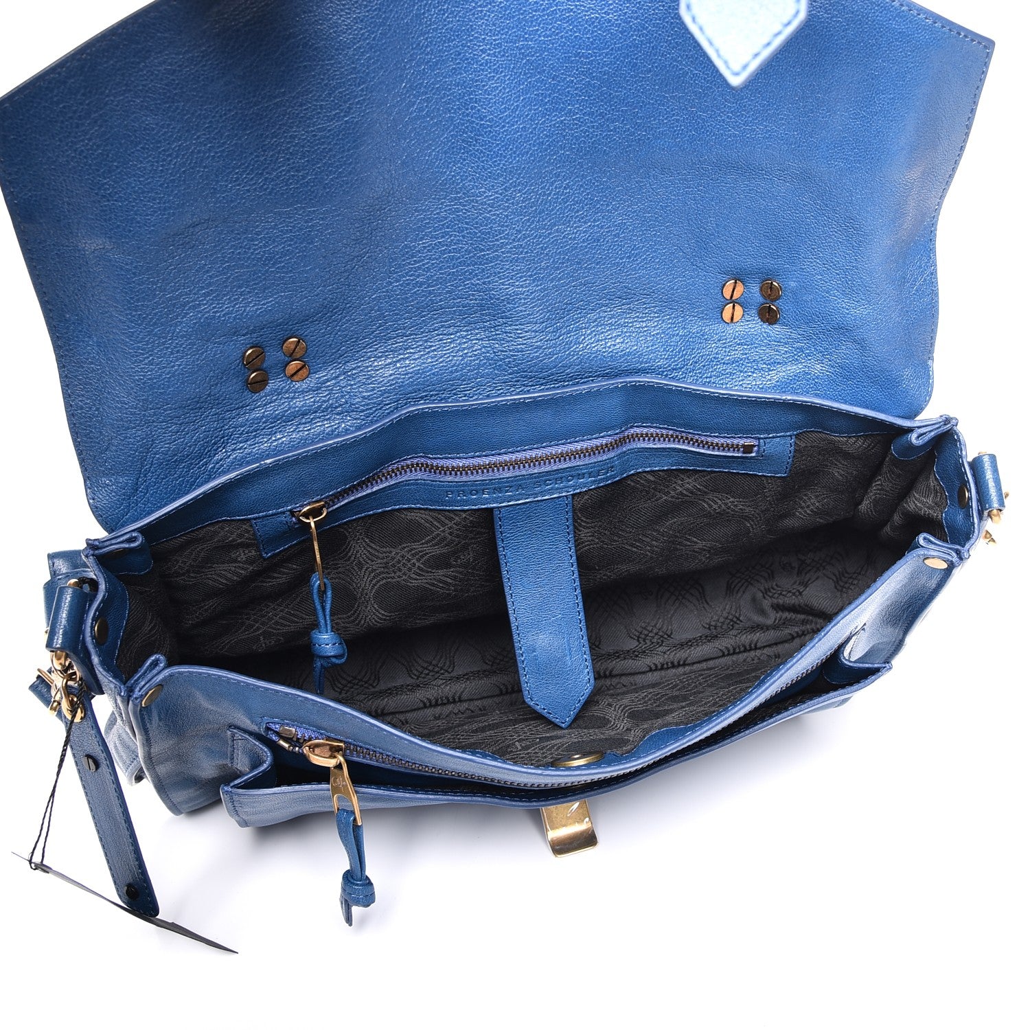 Proenza Schouler Lambskin Medium PS1 Satchel Peacock 6 of 9