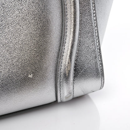 Celine Laminated Lambskin Micro Luggage Silver 17 of 18