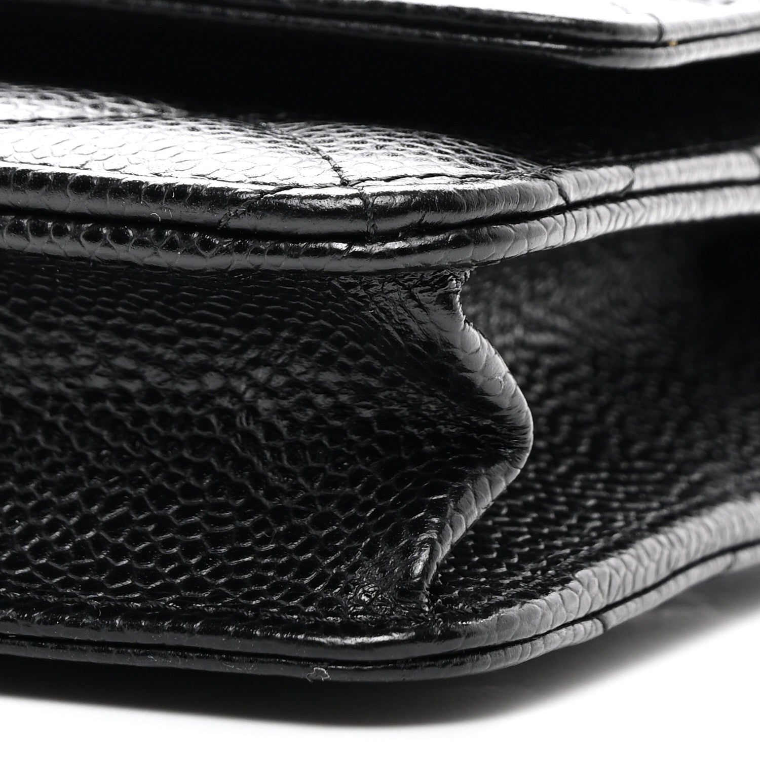 Chanel Caviar Quilted Wallet On Chain WOC Black 10 of 13