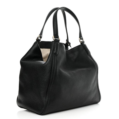 Gucci Pebbled Calfskin Medium Soho Shoulder Bag Black 3 of 10