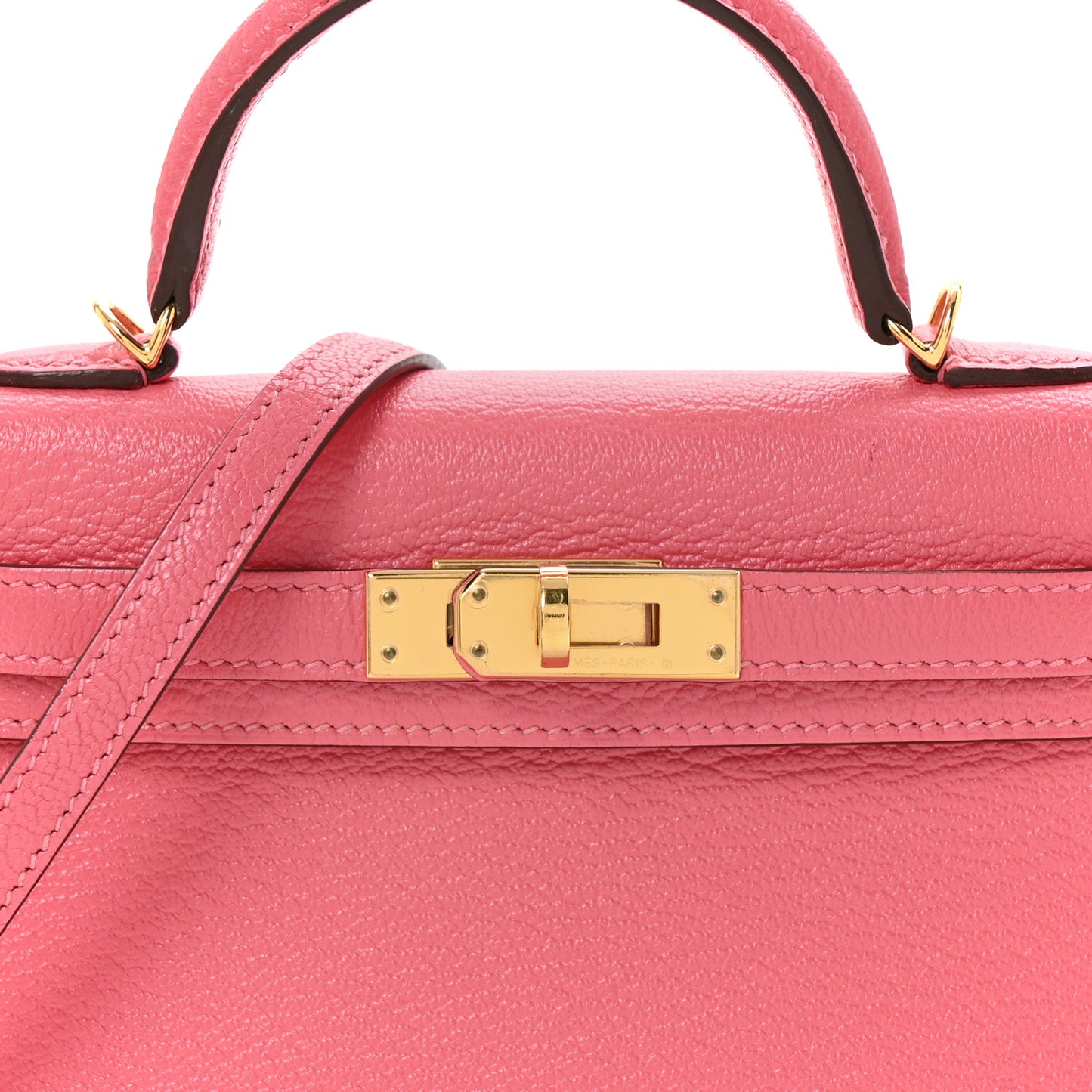 Chevre Mysore Mini Kelly Sellier 20 Rose Lipstick