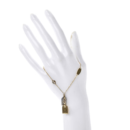 Louis Vuitton Brass Nanogram Bracelet Silver Gold 2 of 5