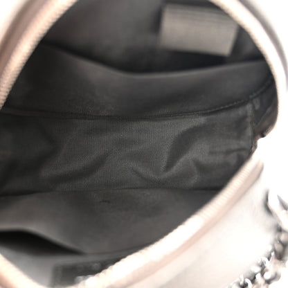 Chanel Metallic Caviar Quilted Round Filigree Crossbody Dark Silver 5 of 13