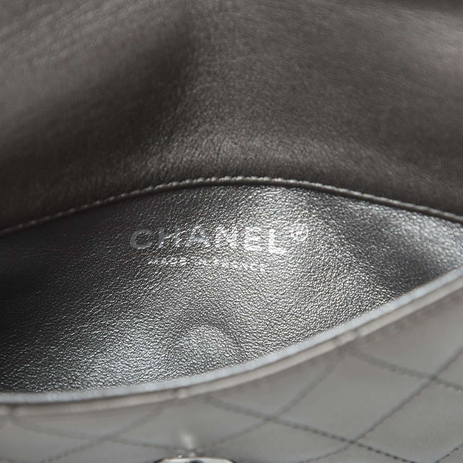 Chanel Metallic Lambskin Quilted Daily Zip Crossbody Bag Bronze