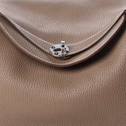 Hermes Taurillon Clemence Lindy 30 Etoupe 8 of 13