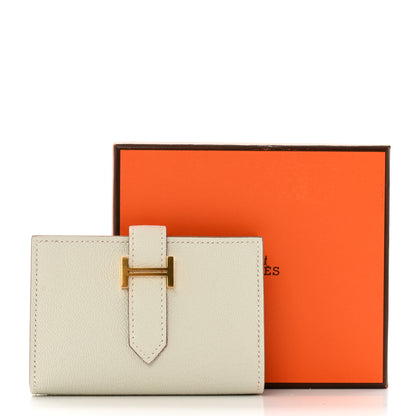 Hermes Chevre Mysore Mini Bearn Wallet Mushroom 9 of 9