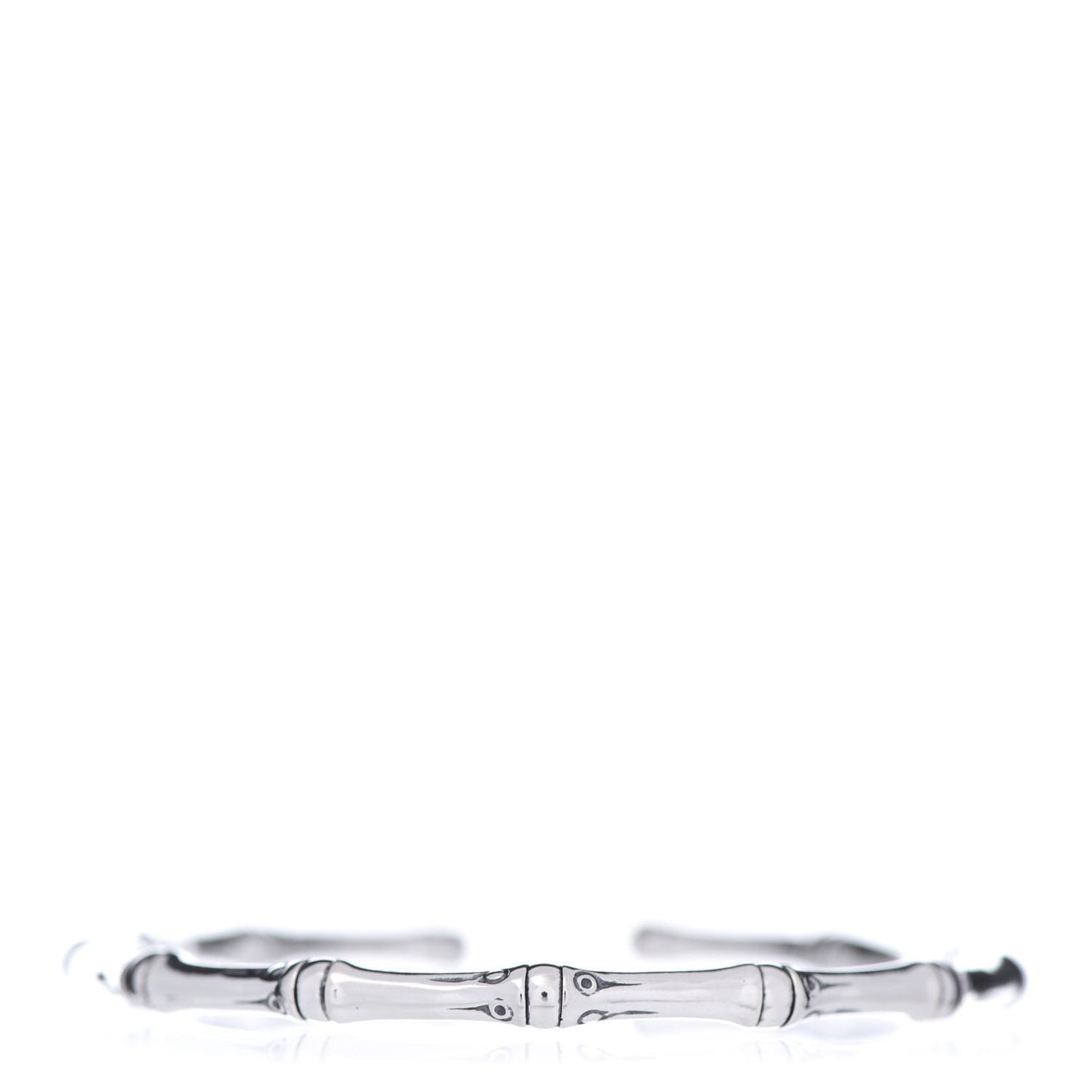 Sterling Silver 4mm Bamboo Flex Cuff Bracelet