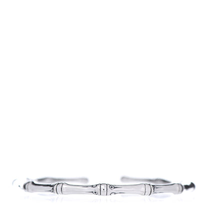 John Hardy Sterling Silver 4mm Bamboo Flex Cuff Bracelet 1 of 5