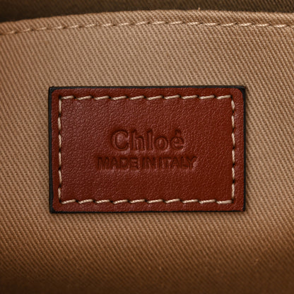 Chloe Calfskin Medium Woody Ribbon Tote Sepia Brown 6 of 10