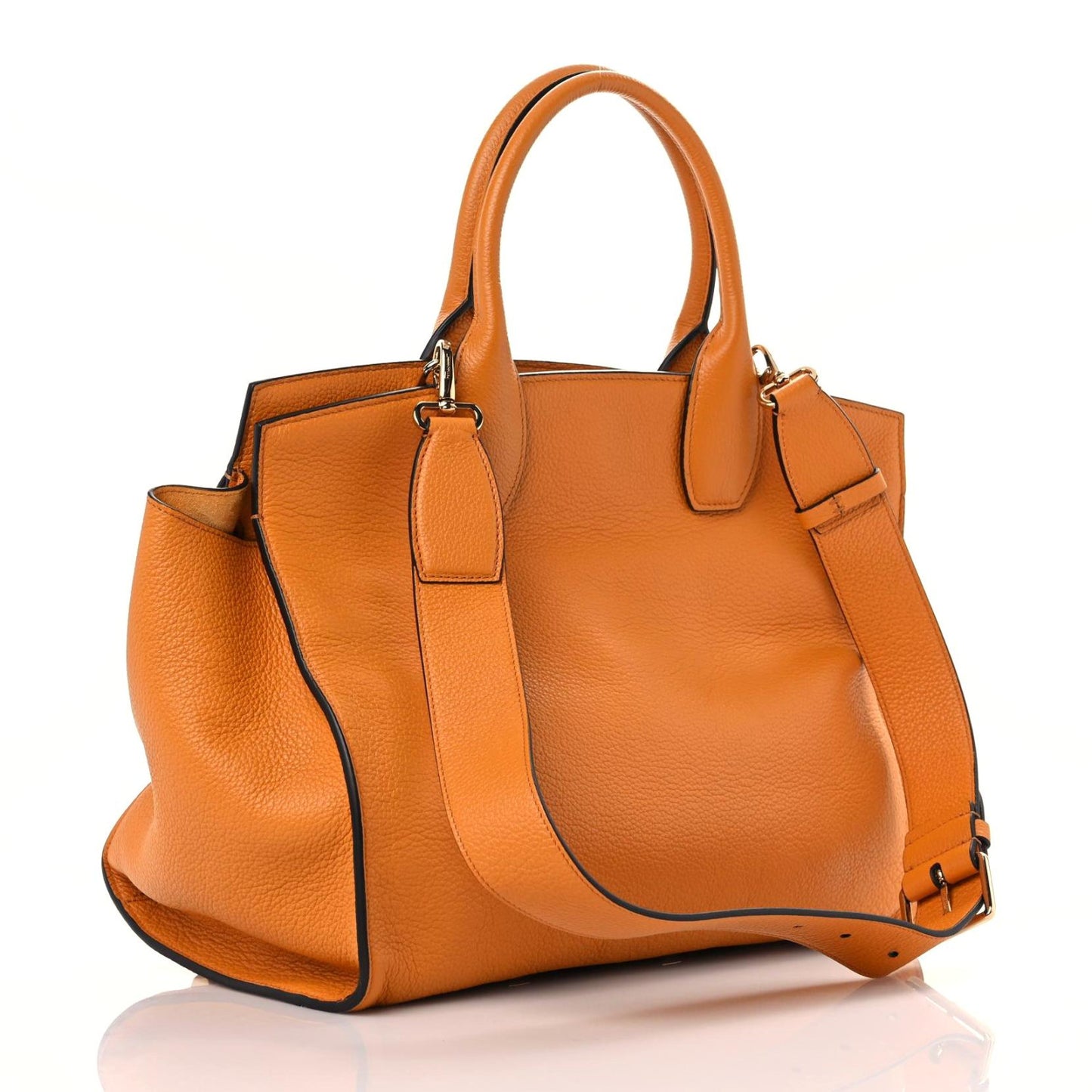 Calfskin Medium Studio Bag Olivello