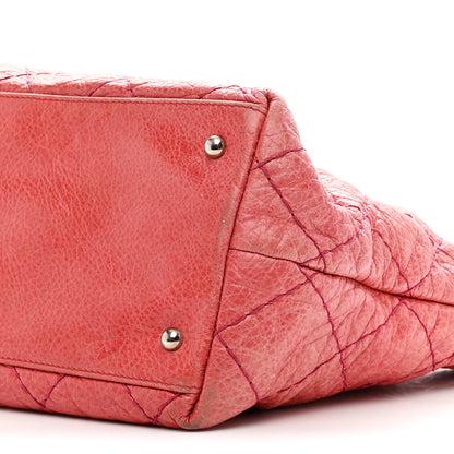 Chanel Glazed Calfskin Large On The Road Tote Pink 10 of 11