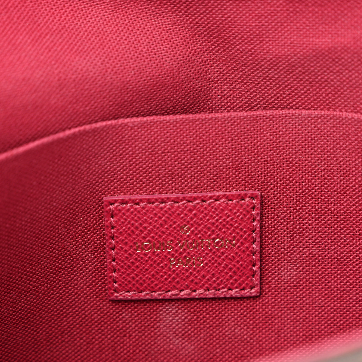 Louis Vuitton Monogram Pochette Felicie Chain Wallet Fuchsia 7 of 17