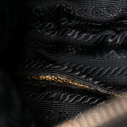 Prada Tessuto Nylon Saffiano Pochette Black 11 of 12