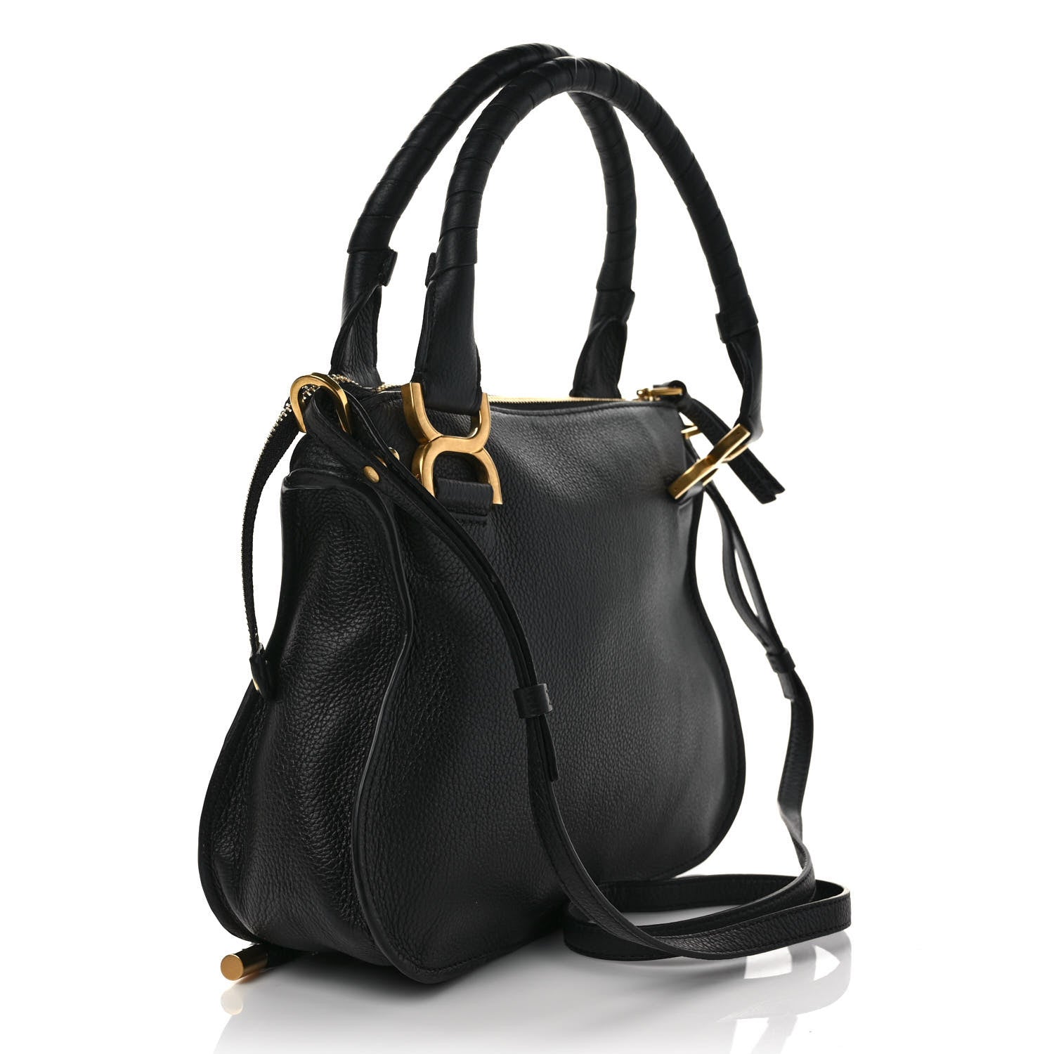 Chloe Calfskin Small Marcie Satchel Black 3 of 9