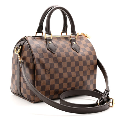Louis Vuitton Damier Ebene Speedy Bandouliere 25 3 of 9
