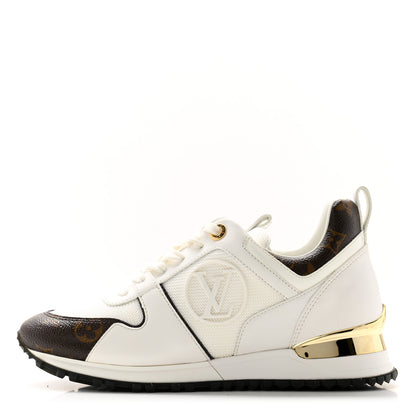 Louis Vuitton Calfskin Monogram Run Away Sneakers 35.5 White 1 of 8