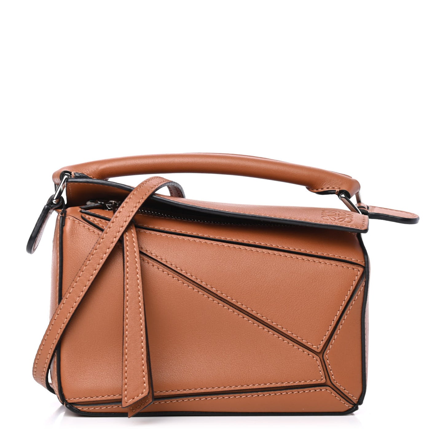 Calfskin Mini Puzzle Bag Tan