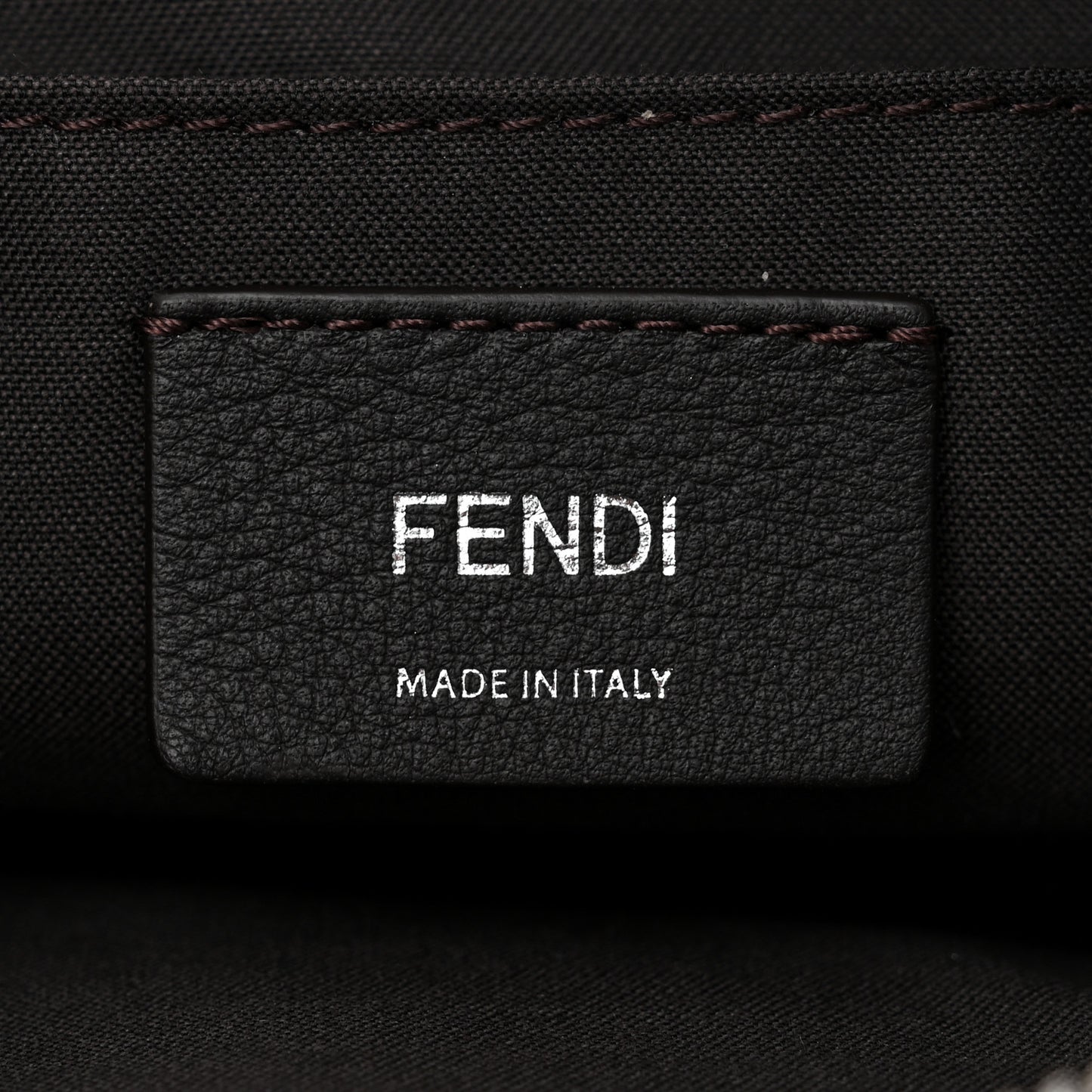 Vitello Dolce Bi-Color FF 1974 Embossed Mini By The Way Boston Bag Black Maya
