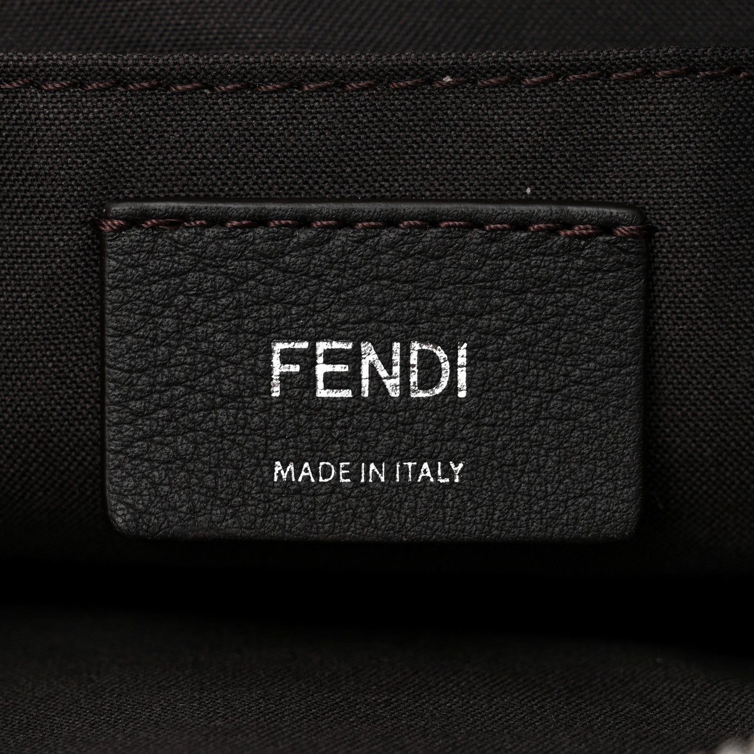 Fendi Vitello Dolce Bi-Color FF 1974 Embossed Mini By The Way Boston Bag Black Maya 6 of 11