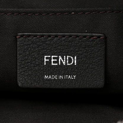 Fendi Vitello Dolce Bi-Color FF 1974 Embossed Mini By The Way Boston Bag Black Maya 6 of 11
