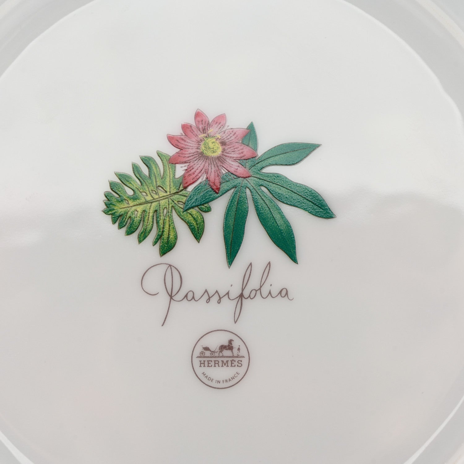 Hermes Porcelain Passifolia Dessert Plate N°2 Set of 2 5 of 9